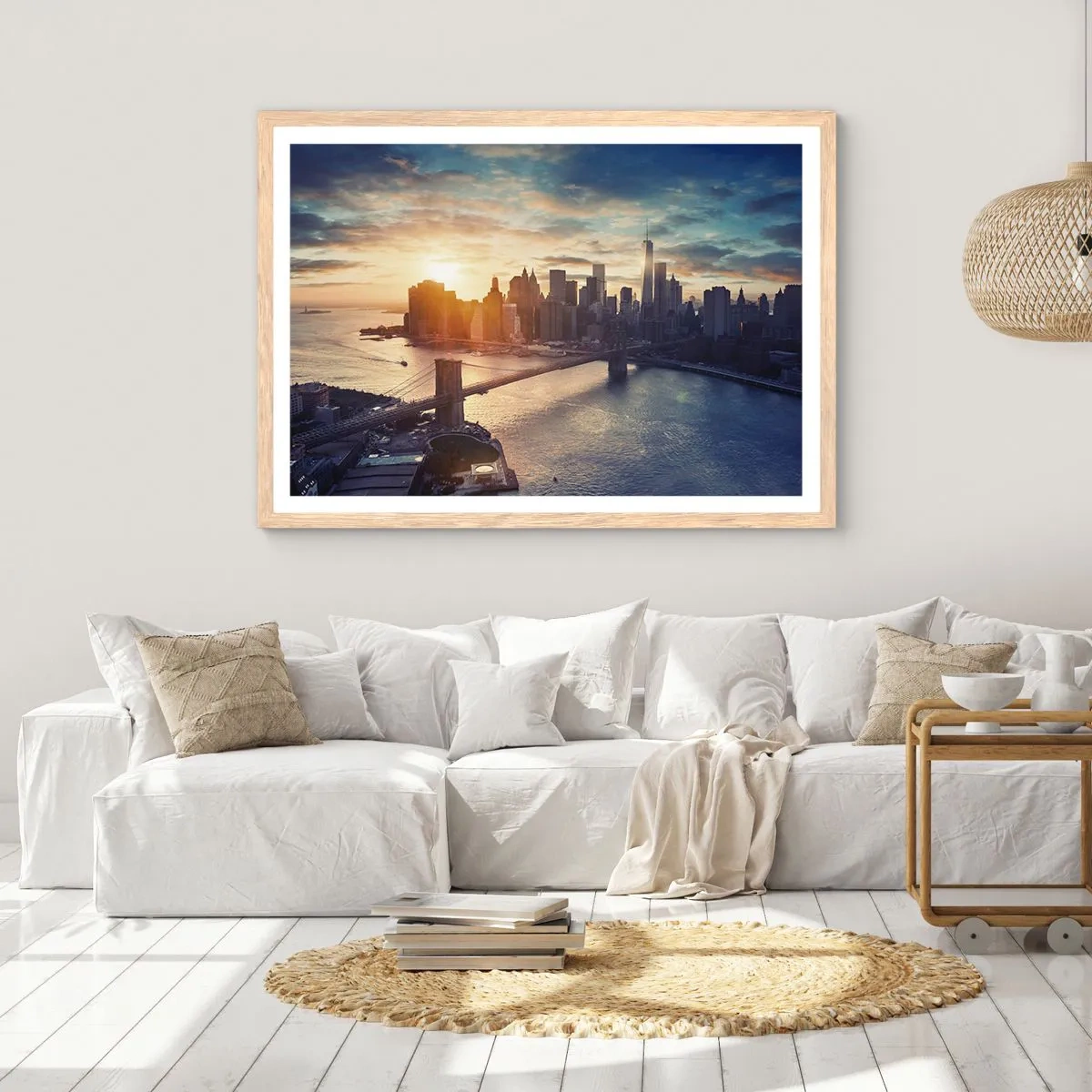 Een poster in een licht eiken lijst - Westers cultuurmonument - 40x30 cm