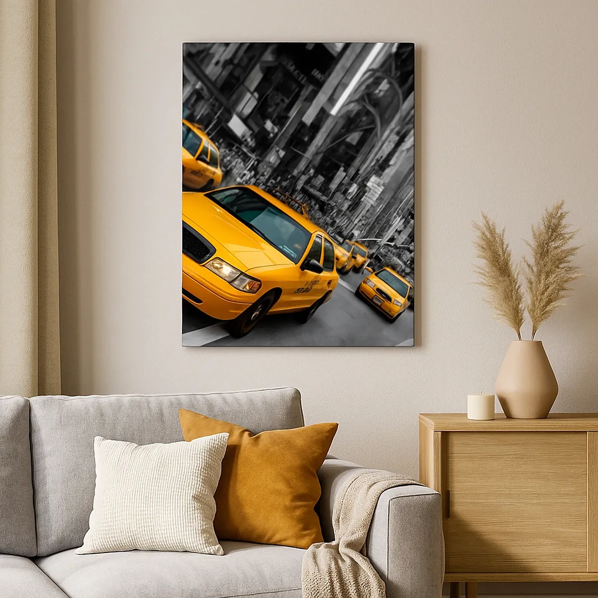 Schilderen op canvas - New York City druppels zonneschijn - 50x70 cm
