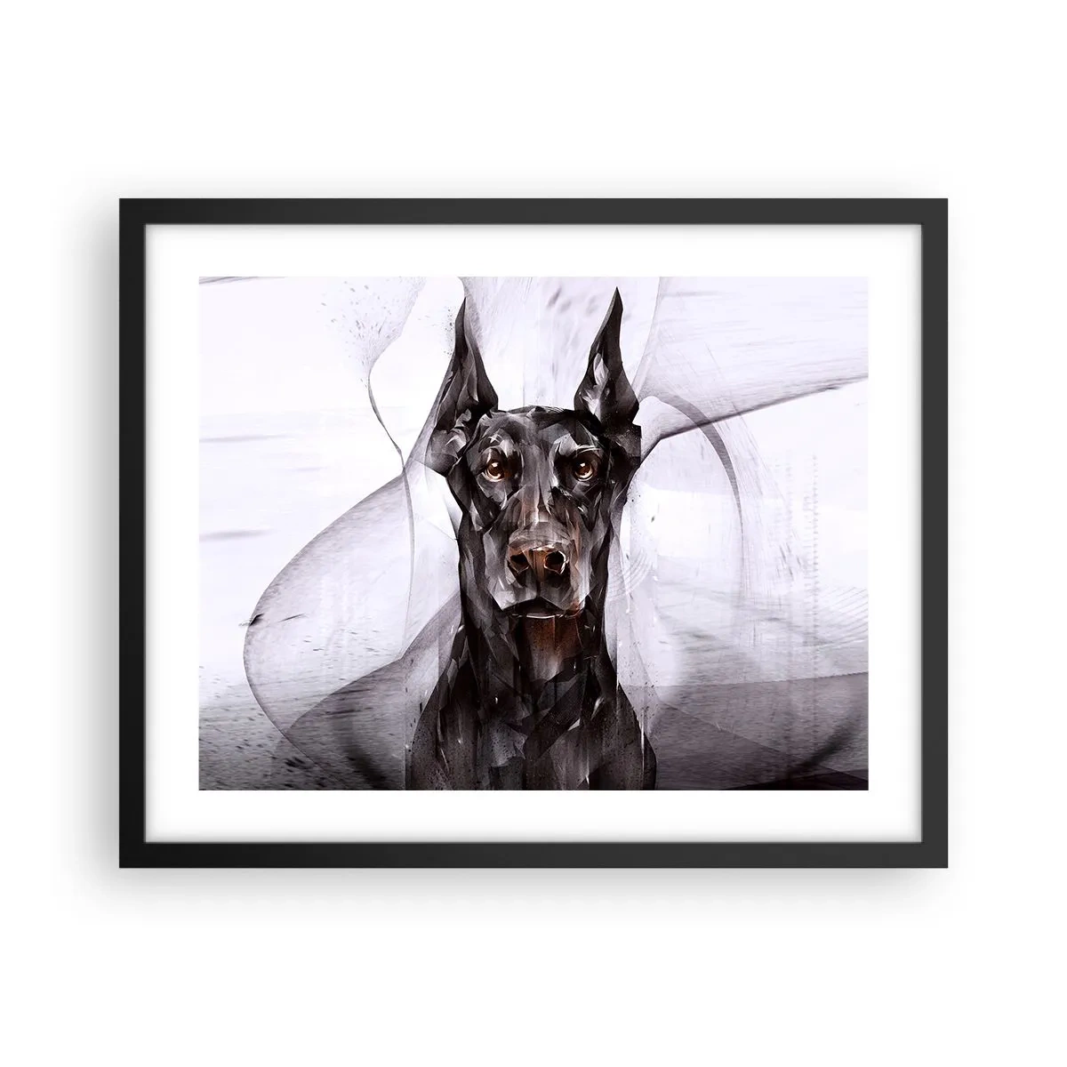 Poster in een zwarte lijst - Hooggeboren - 50x40 cm