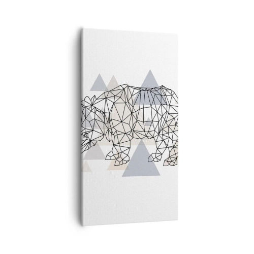 Schilderen op canvas - Structuur van kracht - 55x100 cm