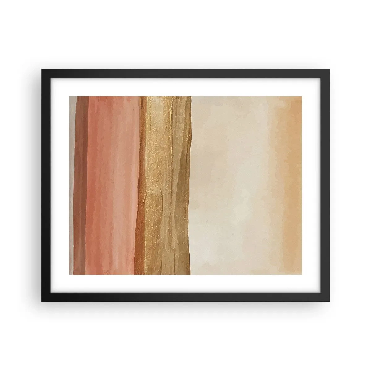 Poster in een zwarte lijst - Verticale compositie - 50x40 cm