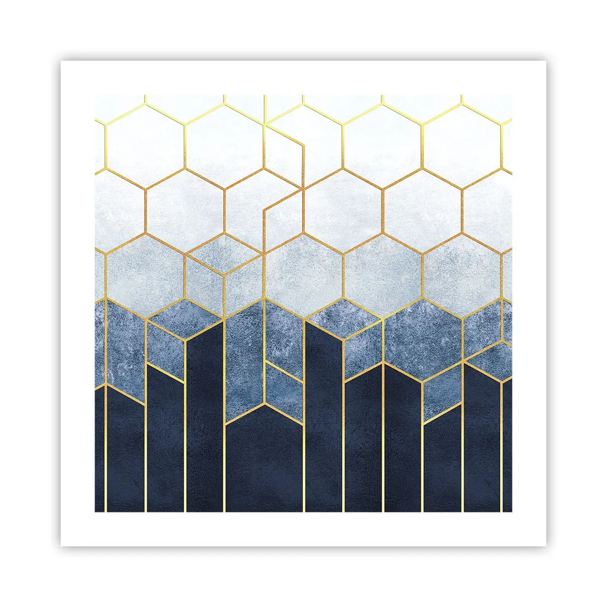 Poster - Compositie in een gesyncopeerd ritme - 50x50 cm