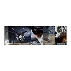 Fotobehang Monster Premium Sand - Straatster - Dans, Mensen, Danser - 100x30 cm