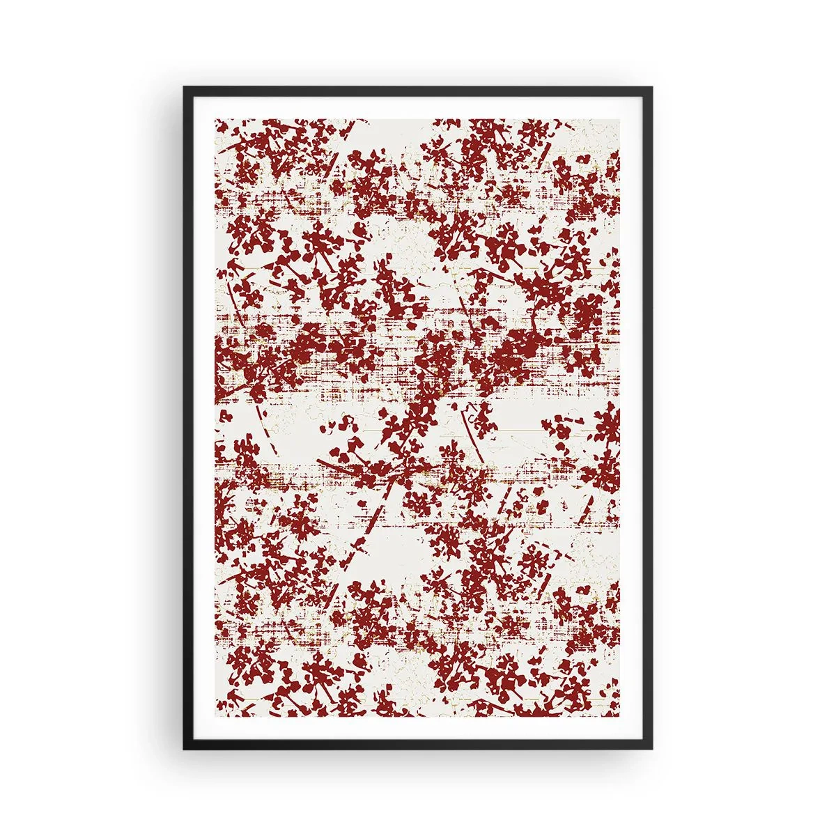 Poster in een zwarte lijst - Zoals oud calico - 70x100 cm