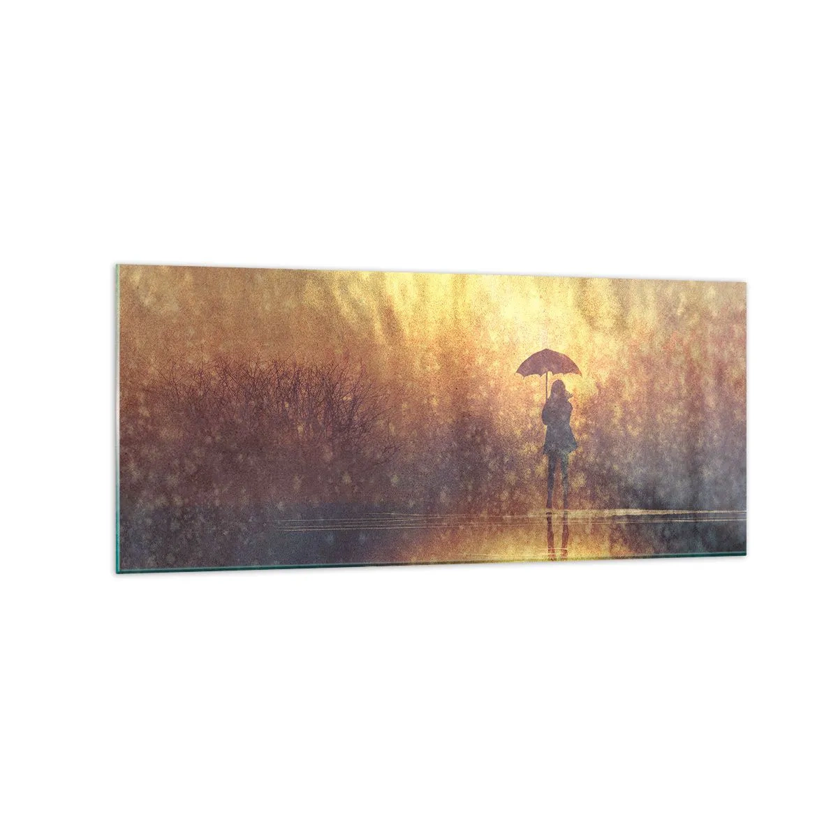 Schilderen op glas - Ik voel dat iemand naar me kijkt - 120x50 cm