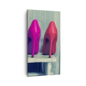 Schilderen op canvas - Loop op de regenboog - 55x100 cm