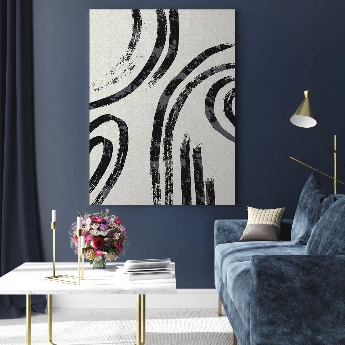 Schilderen op glas - Half gestopt - 50x70 cm