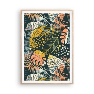 Een poster in een licht eiken lijst - Lommerrijke fantasie - 70x100 cm