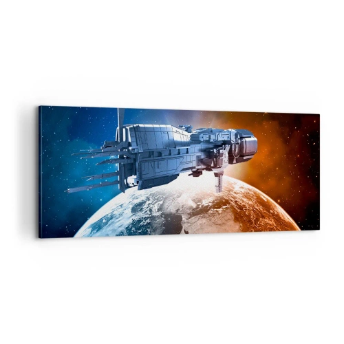 Schilderen op canvas - Een zorgvuldige waarnemer - 100x40 cm