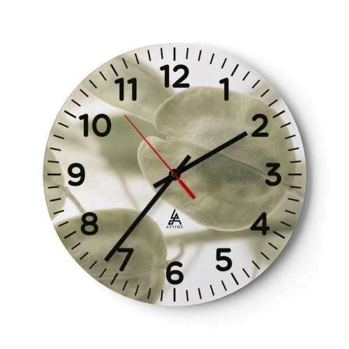 Wandklok - Klok - In het begin waren er bladeren... - 40x40 cm