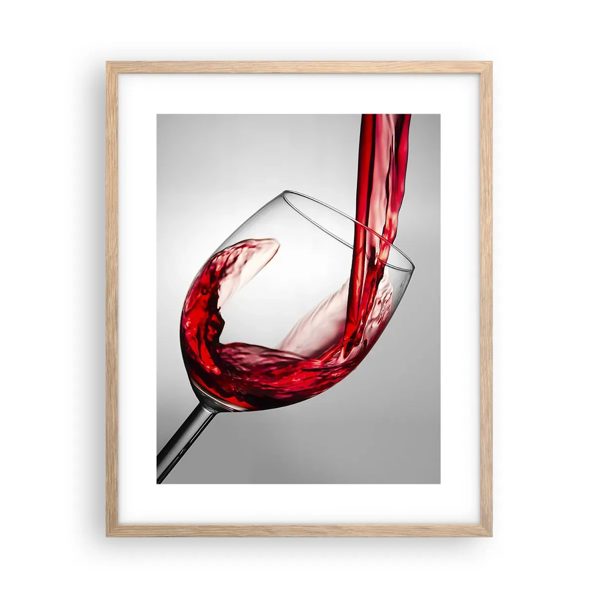Een poster in een licht eiken lijst - Kleur - beweging - geluid - 40x50 cm