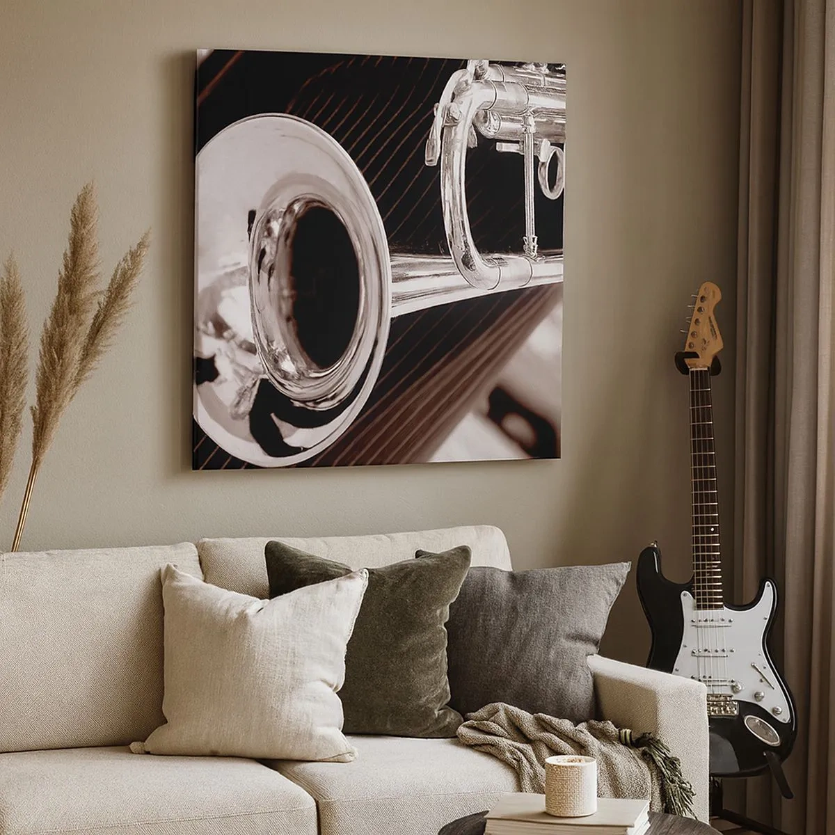 Schilderen op canvas - Een muzikale reis naar de jaren 30 - 30x30 cm