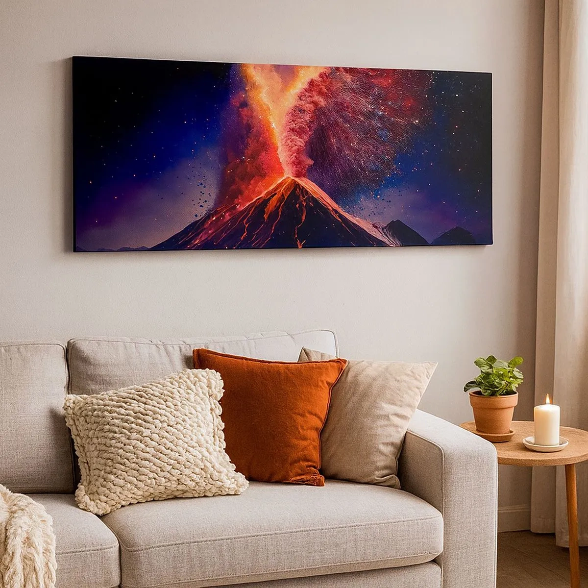 Schilderen op canvas - Schoonheid en verschrikking - 100x40 cm