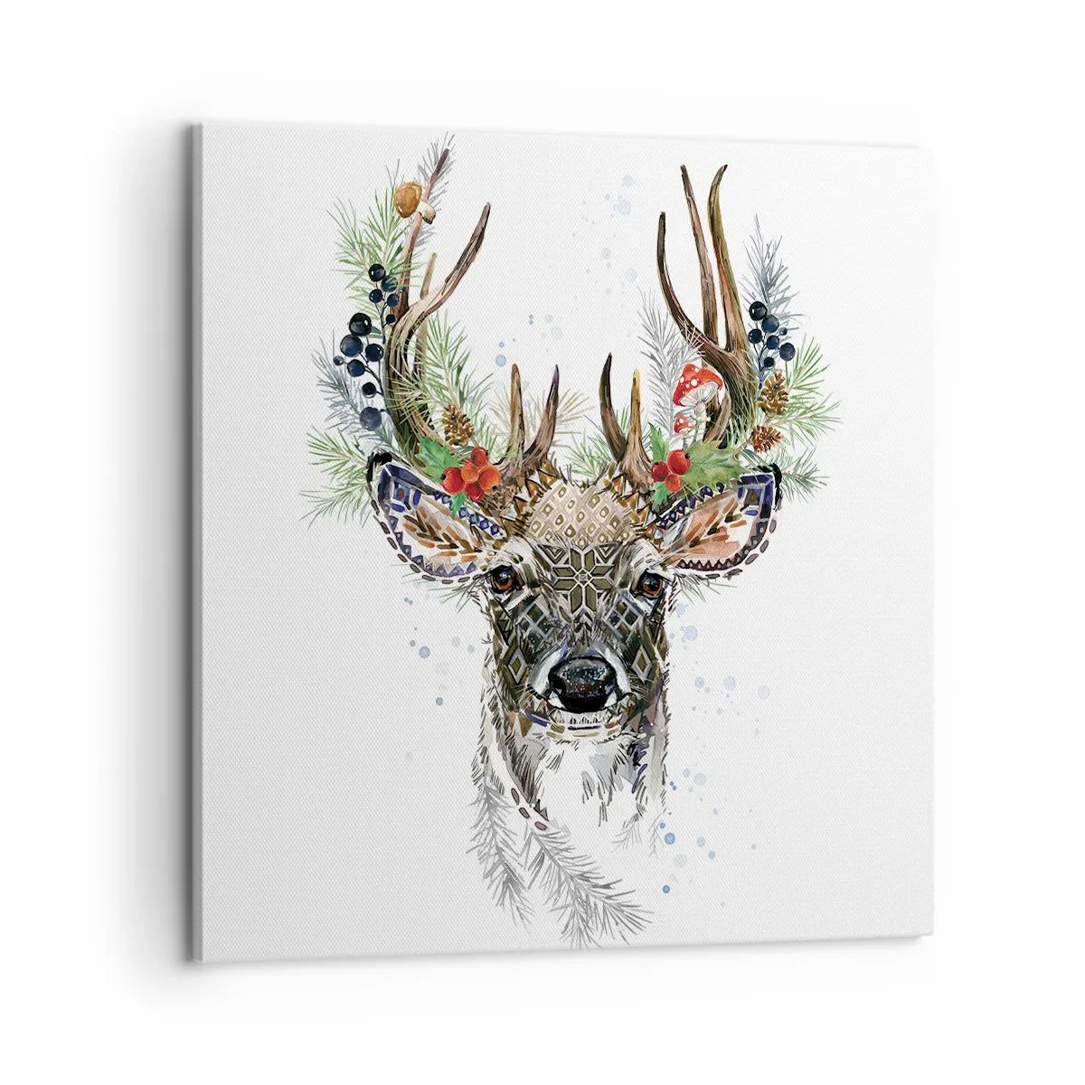 Schilderen op canvas - In een feestelijk gewaad - 60x60 cm