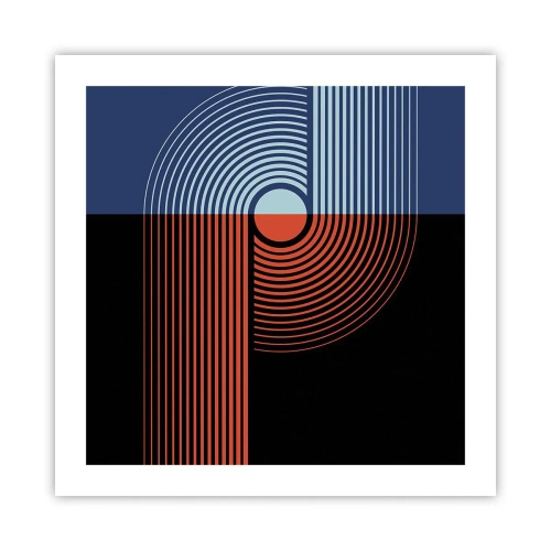 Poster - In een geometrische omhelzing - 50x50 cm