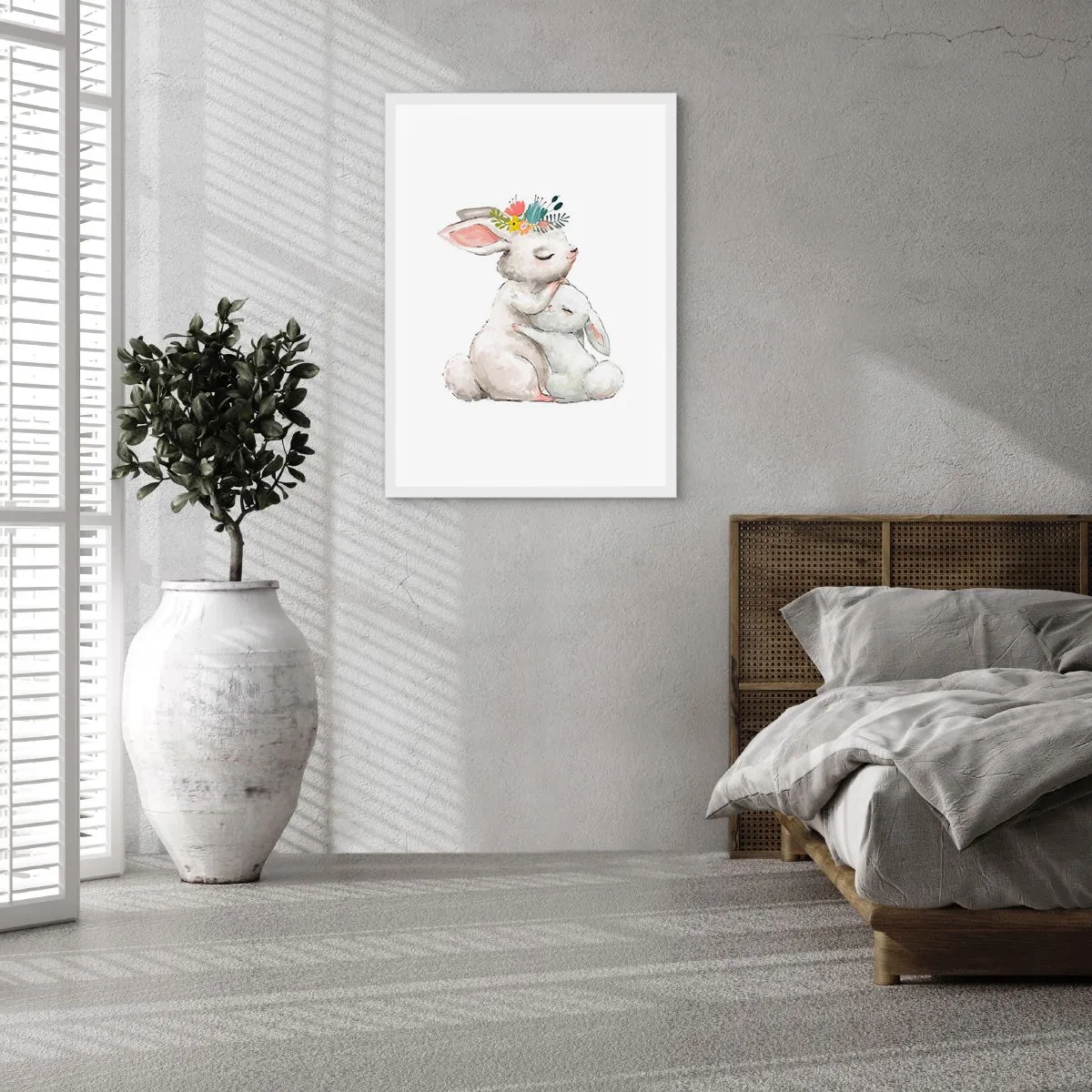 Poster in een witte lijst - Het is het beste met mama - 70x100 cm