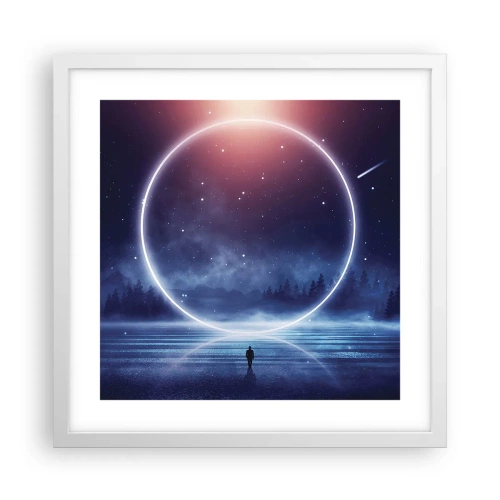 Poster in een witte lijst - Ze zijn er al... - 40x40 cm