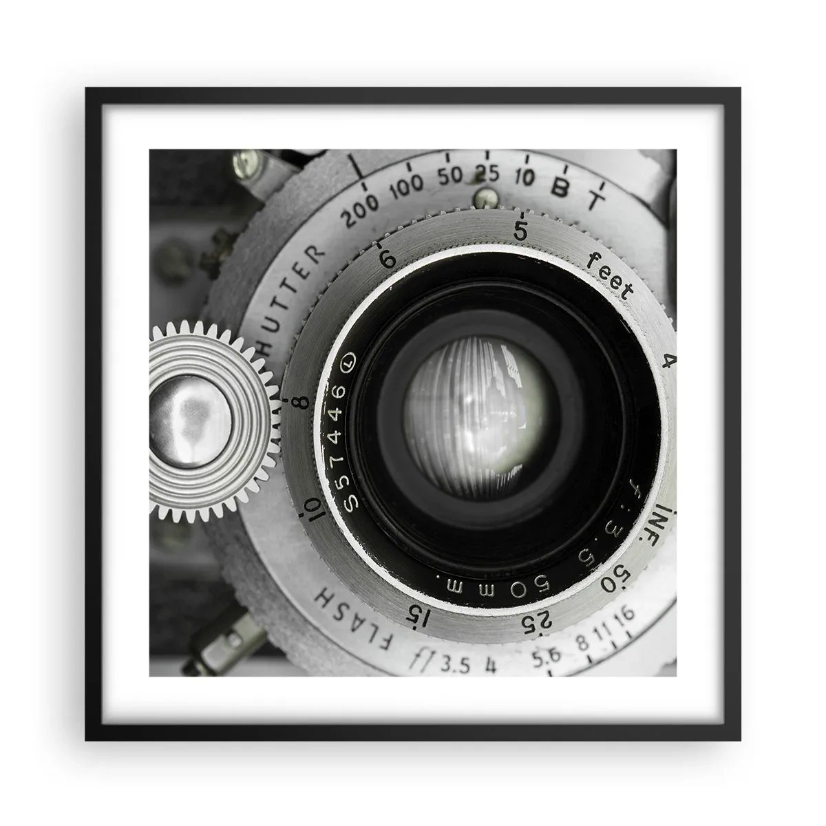 Poster in een zwarte lijst - Een verhaal over Hollywood - 50x50 cm