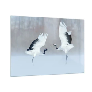 Schilderen op glas - Dans in de mist - 100x70 cm