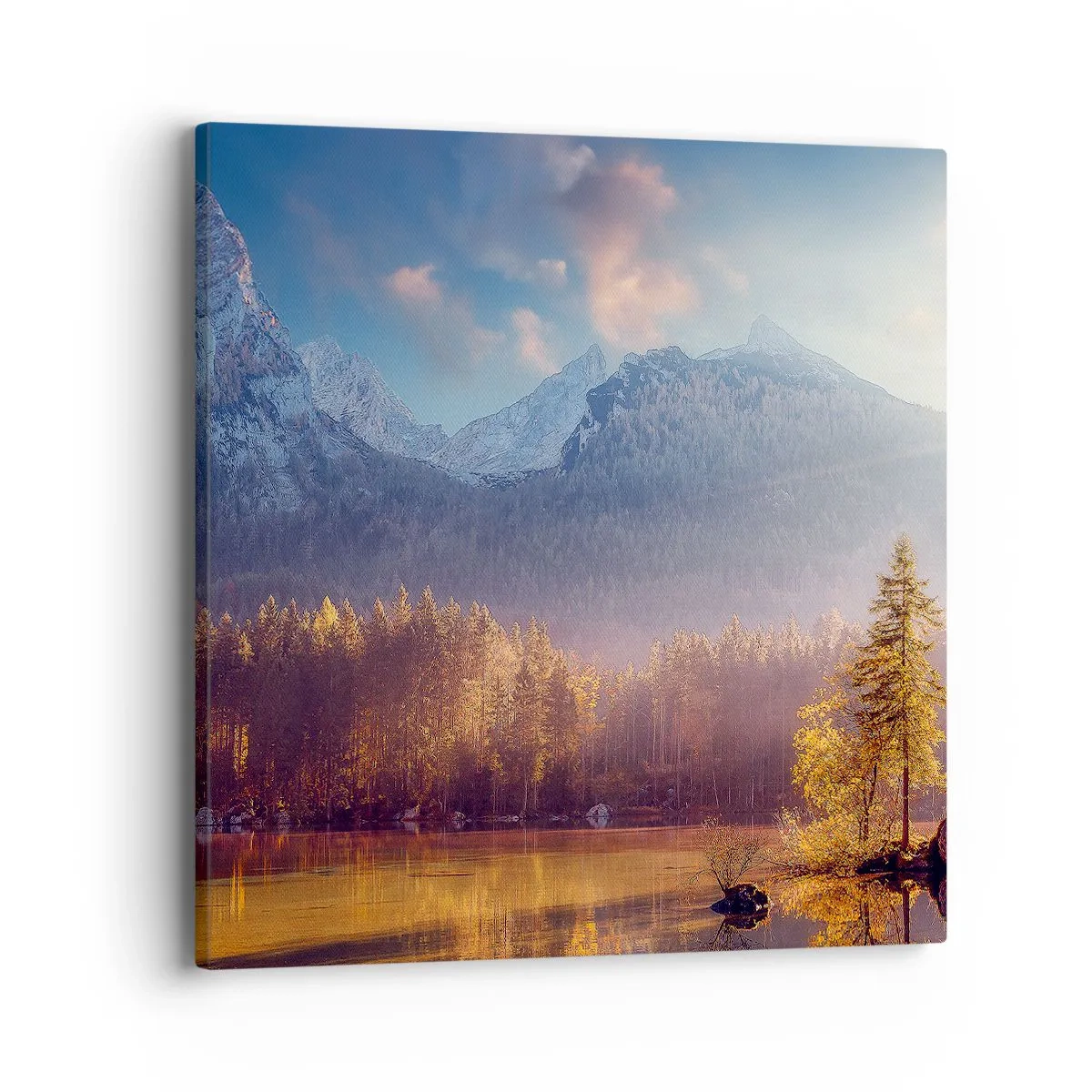 Schilderen op canvas - In bergen en dalen - 40x40 cm