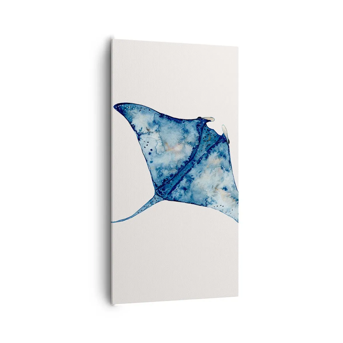 Schilderen op canvas - Leven in blauw - 65x120 cm