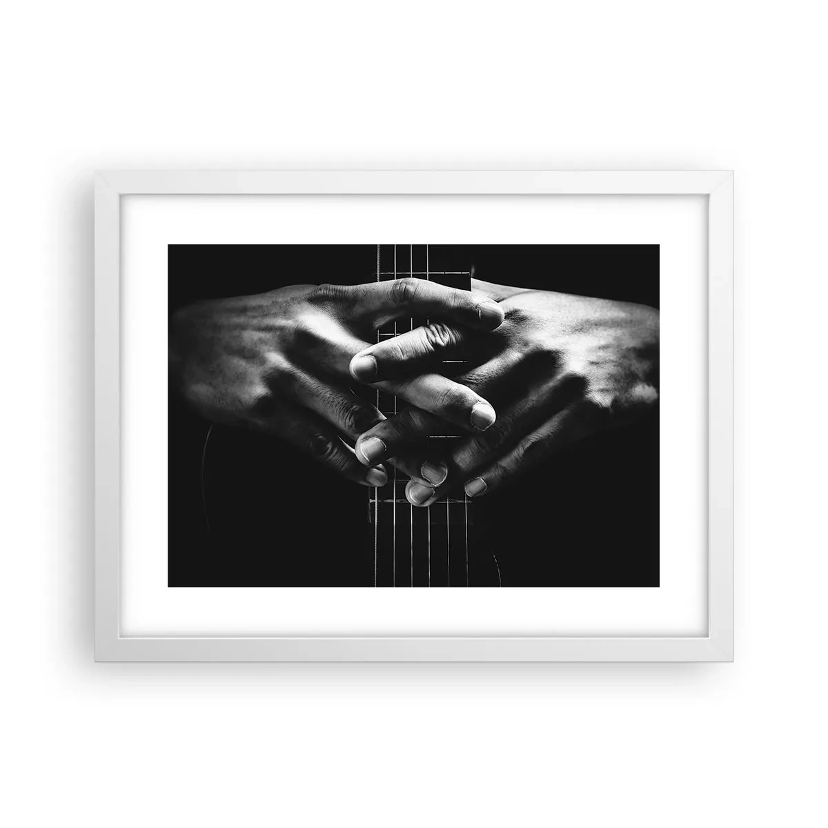Poster in een witte lijst - Gebed van de kunstenaar - 40x30 cm