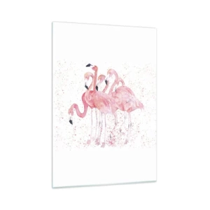 Schilderen op glas - Roze ensemble - 50x70 cm