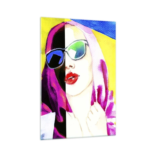 Schilderen op glas - Ik ben niet wit en ik ben niet zwart - 70x100 cm