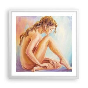 Poster in een witte lijst - De daad van de jeugd - 50x50 cm