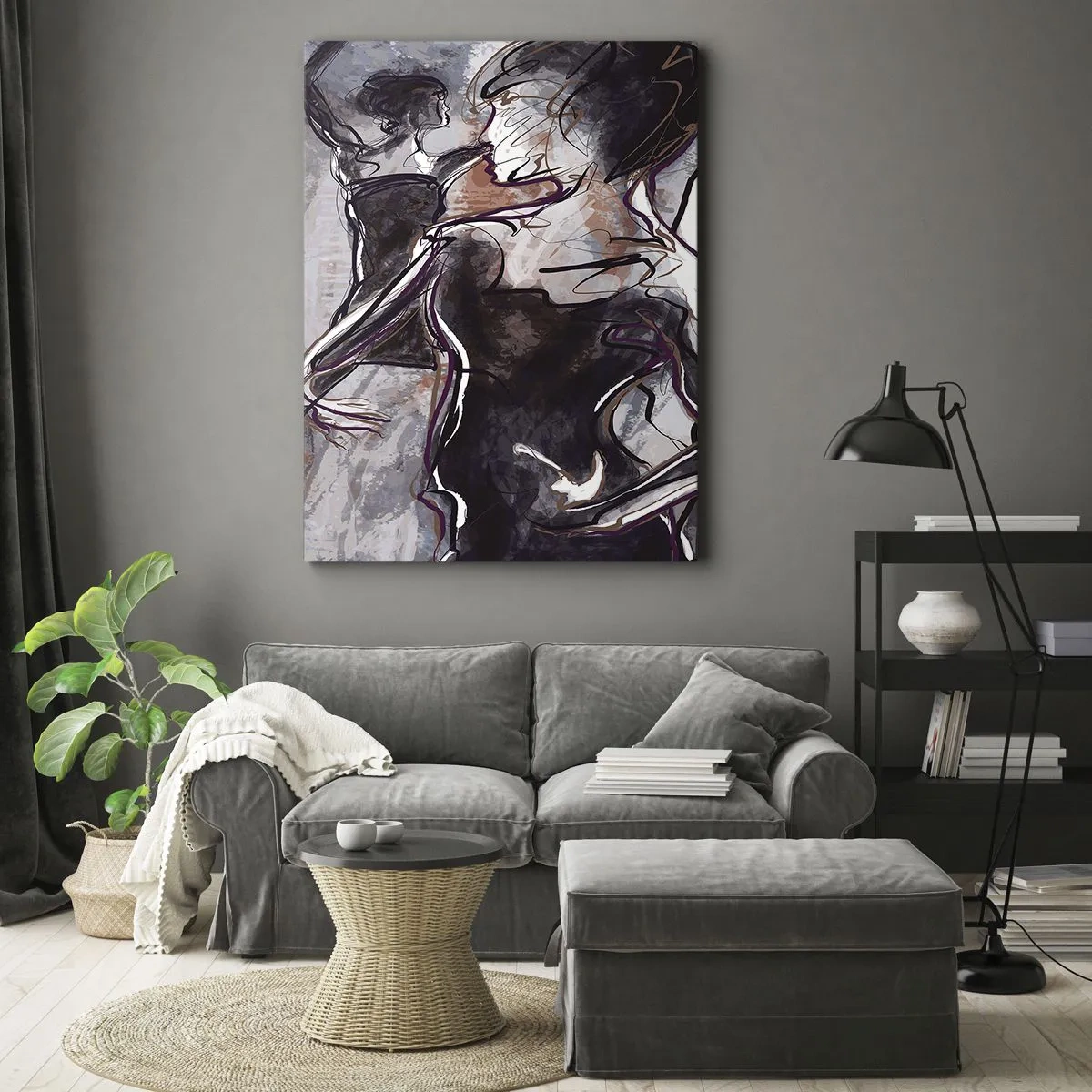 Schilderen op canvas - Los op in de muziek - 50x70 cm