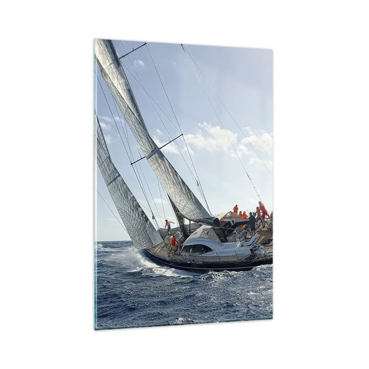 Schilderen op glas - Laat de betere zegevieren - 80x120 cm