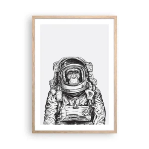 Een poster in een licht eiken lijst - Alternatieve evolutie - 50x70 cm