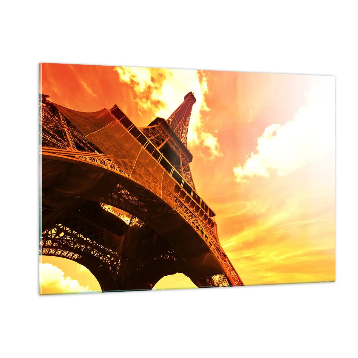 Schilderen op glas - Monumentaal, want verguld met de zon - 120x80 cm
