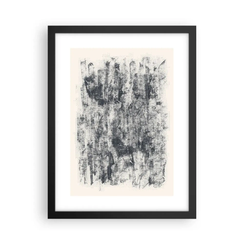 Poster in een zwarte lijst - Mistige compositie - 30x40 cm