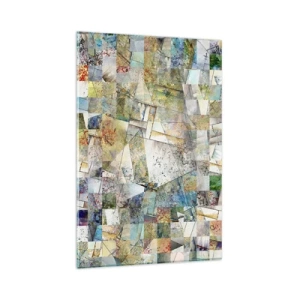 Schilderen op glas - Geometrische schuifeling - 80x120 cm