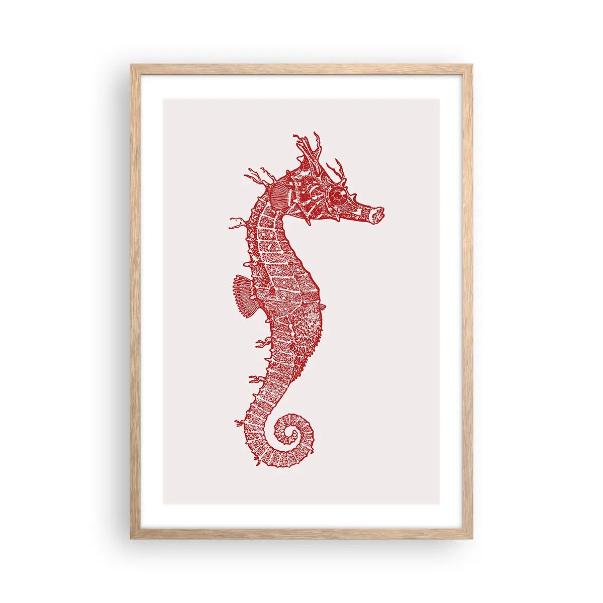 Een poster in een licht eiken lijst - Een ingewikkeld wezen - 50x70 cm