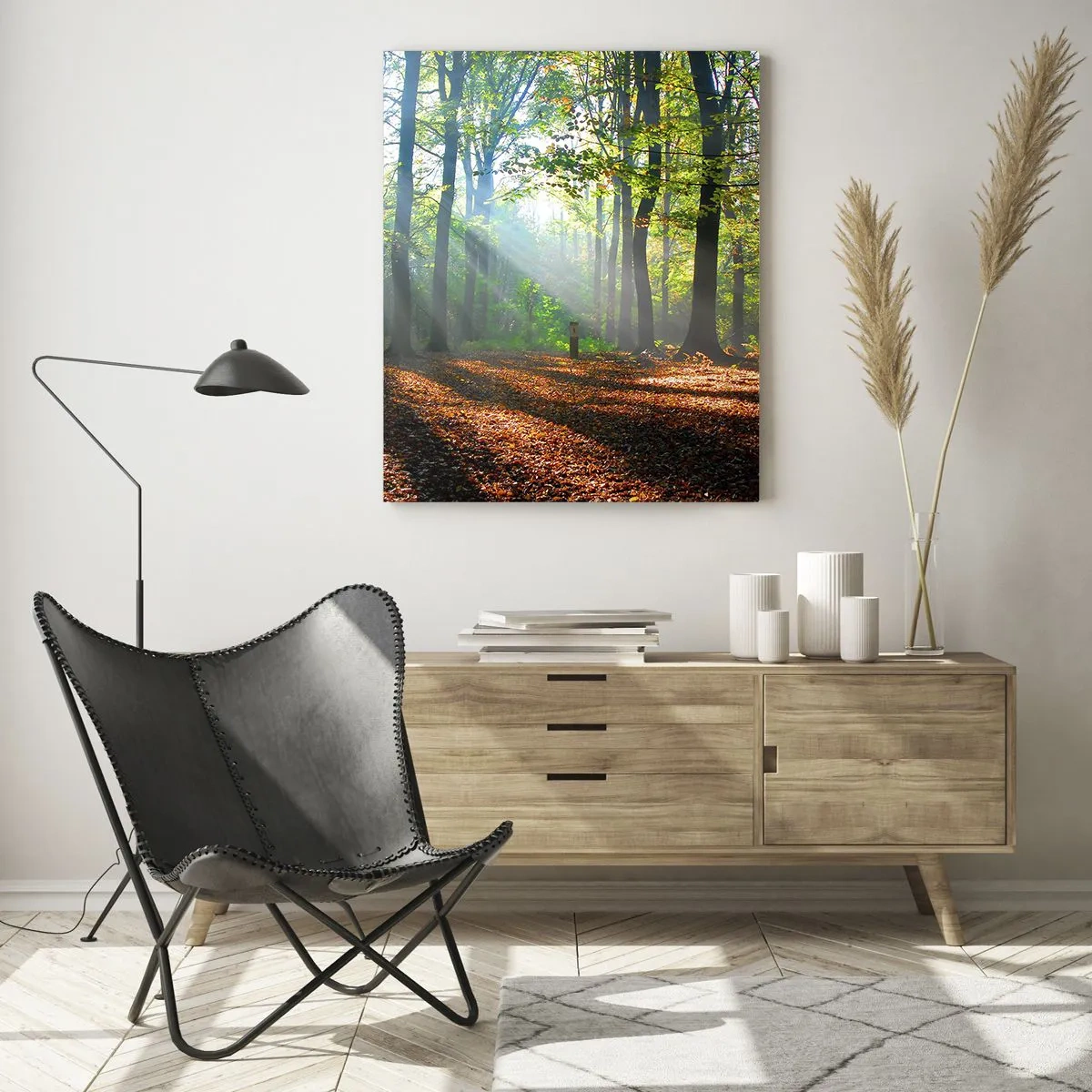 Schilderen op glas - Lichten en schaduwen - 50x70 cm