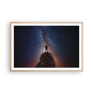 Een poster in een licht eiken lijst - De Kracht is bij mij! - 91x61 cm