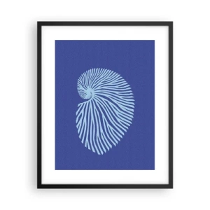 Poster in een zwarte lijst - De geboorte van de schelp - 40x50 cm