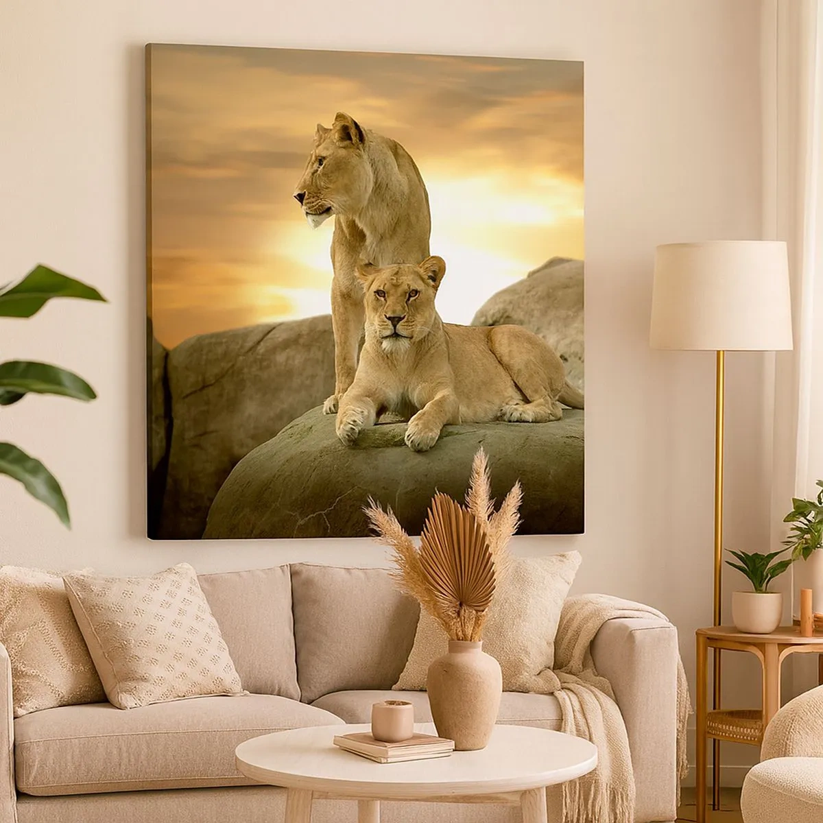 Schilderen op canvas - Koninklijke majesteit - 30x30 cm