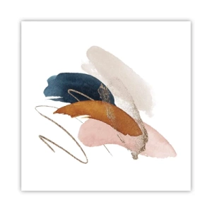 Poster - Gevleugelde compositie - 60x60 cm