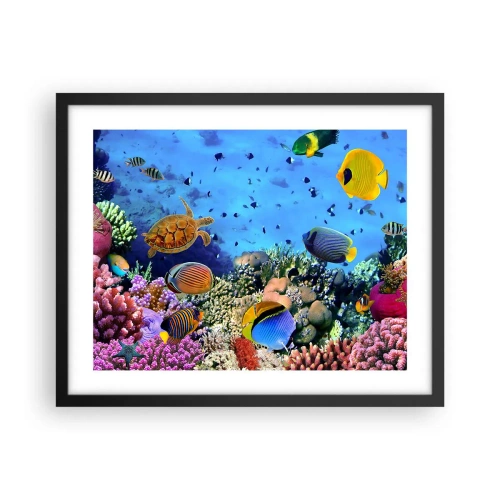 Poster in een zwarte lijst - En wat weten we over het leven... - 50x40 cm