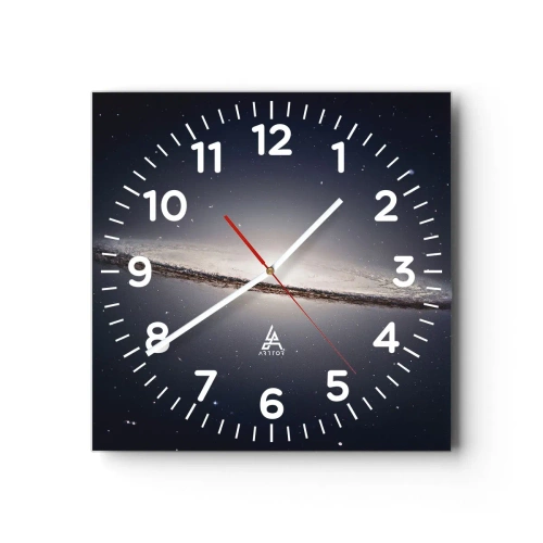 Wandklok - Klok - Lang geleden, in een sterrenstelsel ver, ver weg... - 40x40 cm