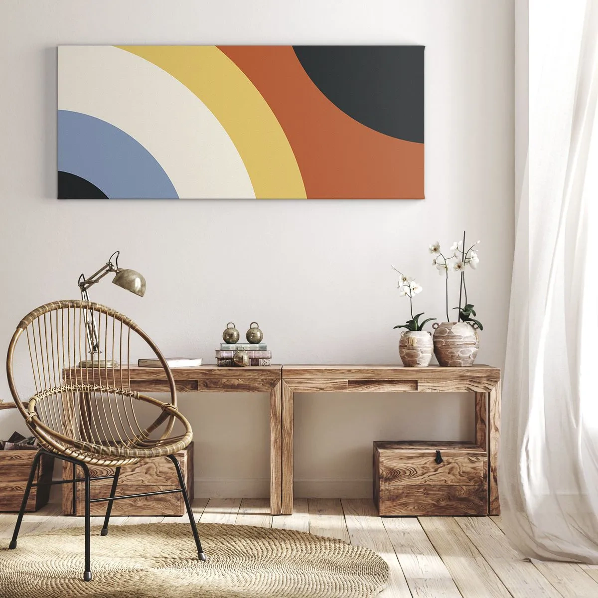Schilderen op canvas - Naar mezelf toe - 100x40 cm