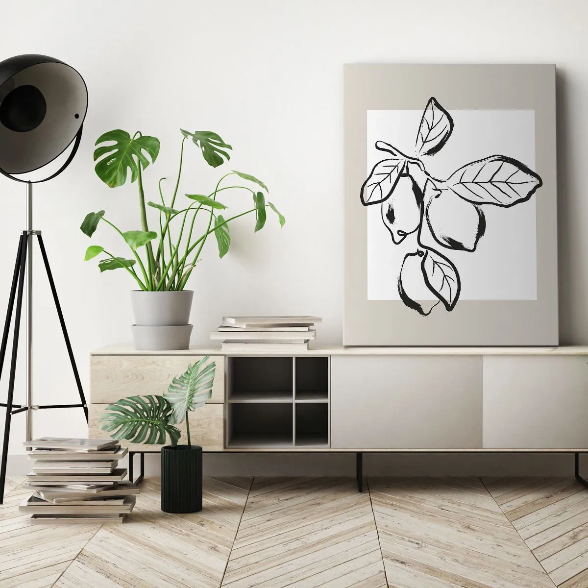 Schilderen op canvas - Waar de citroen rijpt... - 65x120 cm