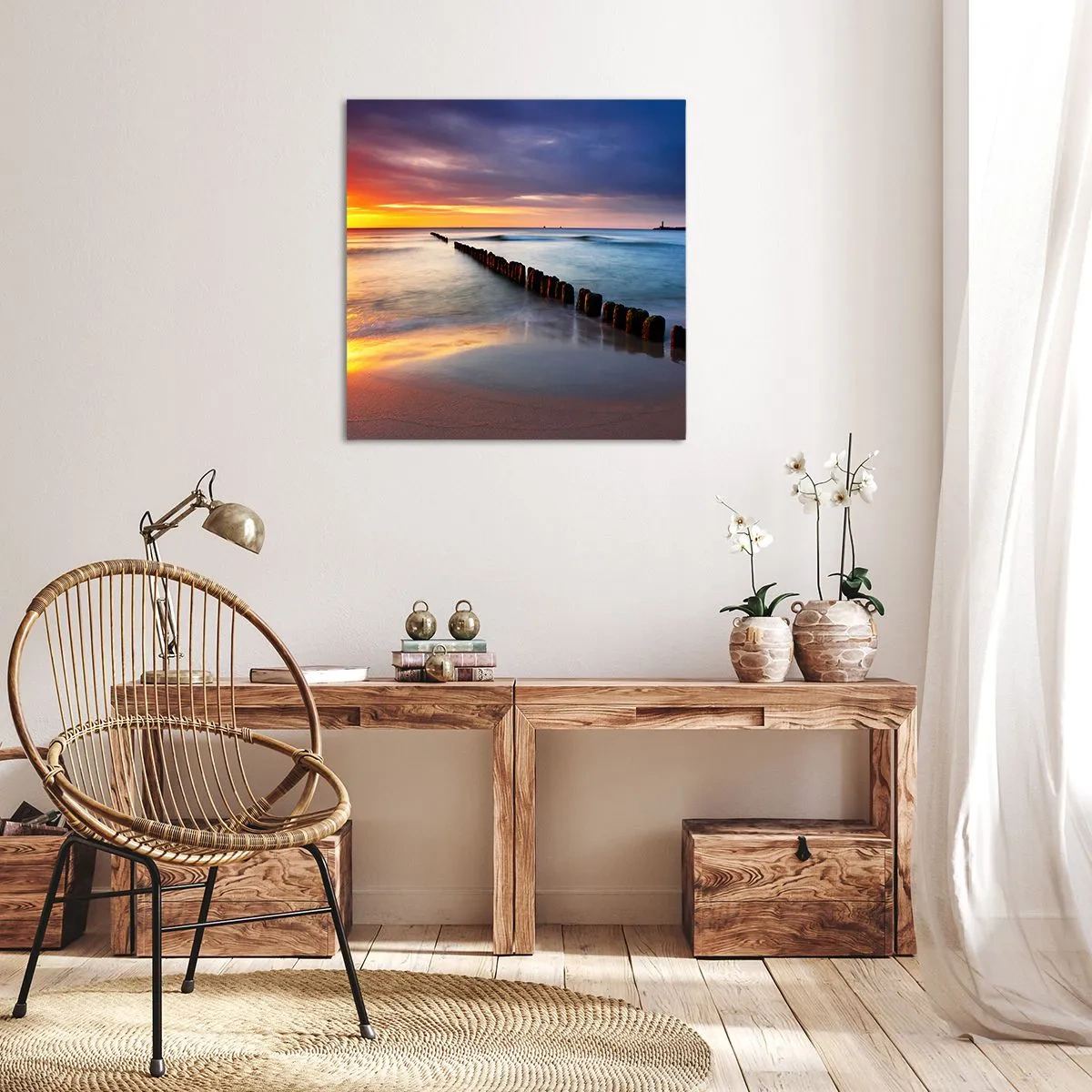 Schilderen op canvas - Luister naar de stilte - 70x70 cm