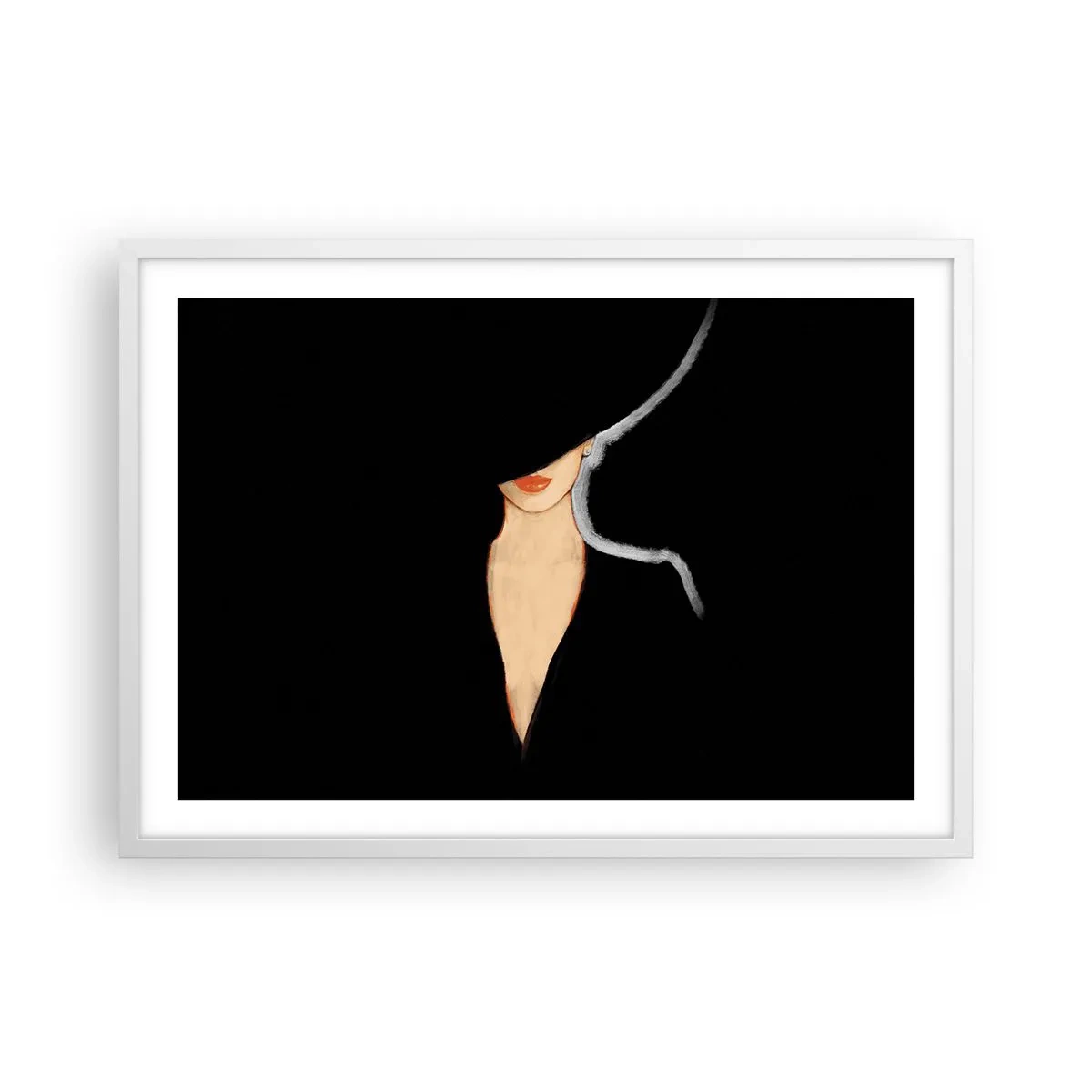 Poster in een witte lijst - Elegantie en stijl - 70x50 cm