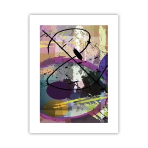 Poster - Je kunt rechtdoor of rondom - 30x40 cm