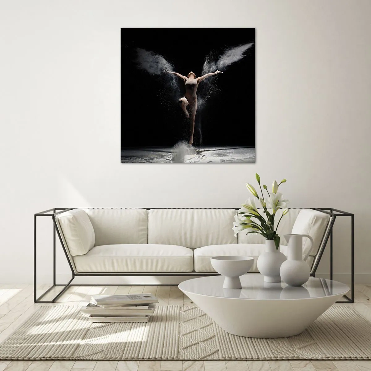 Schilderen op glas - Elfen bestaan - 70x70 cm