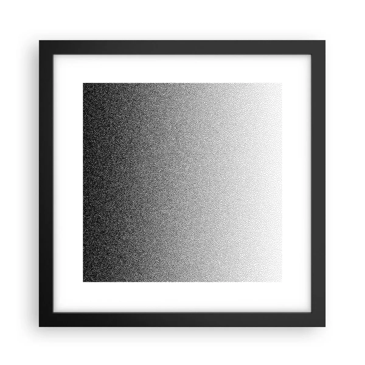 Poster in een zwarte lijst - Naar het licht - 30x30 cm